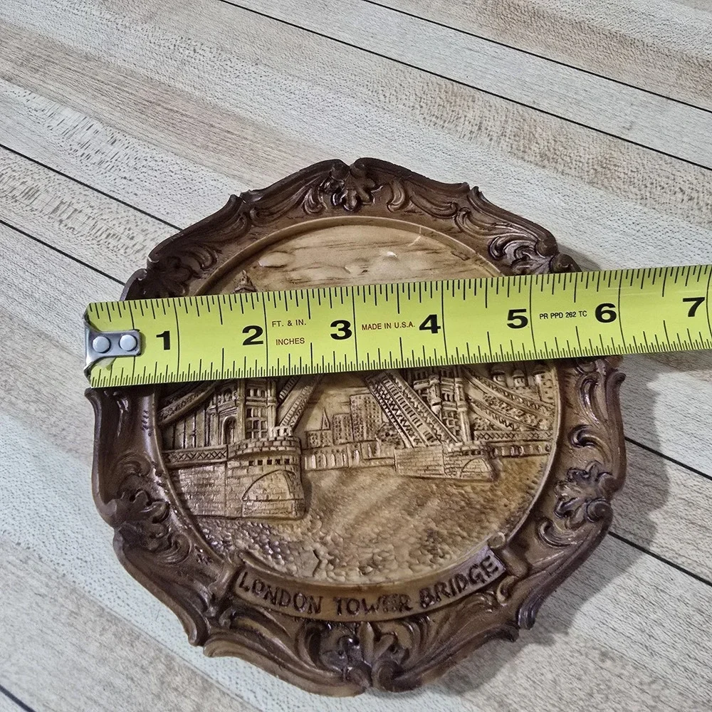 Vintage Carved Resin Wall Plaque 